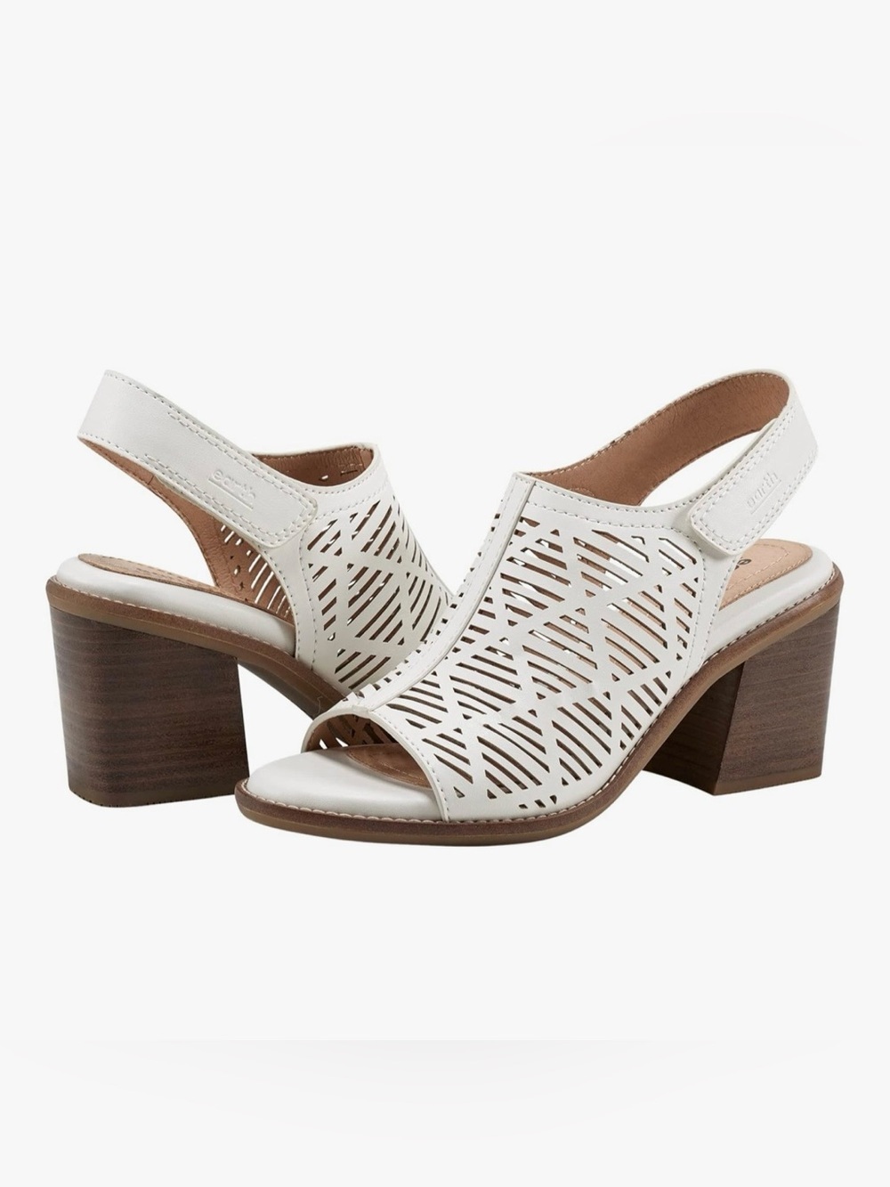 Earth Aurara3 Ivory Slingback Block Heel | Sz. 7W ( NWB)